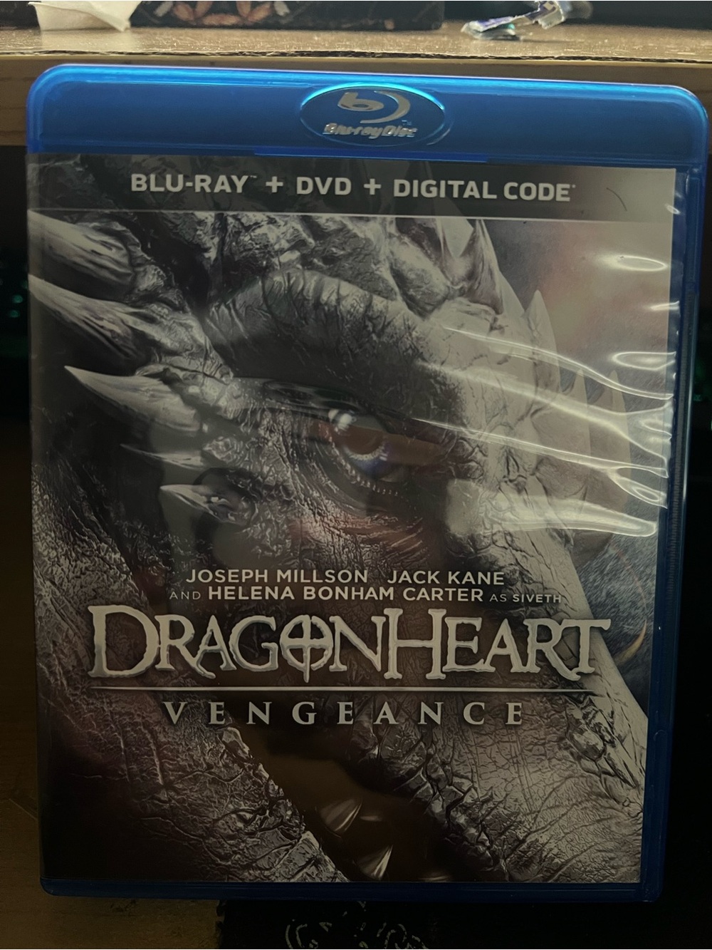 Universal DragonHeart Vengeance Blu-ray Case - Blue and Gray Artwork